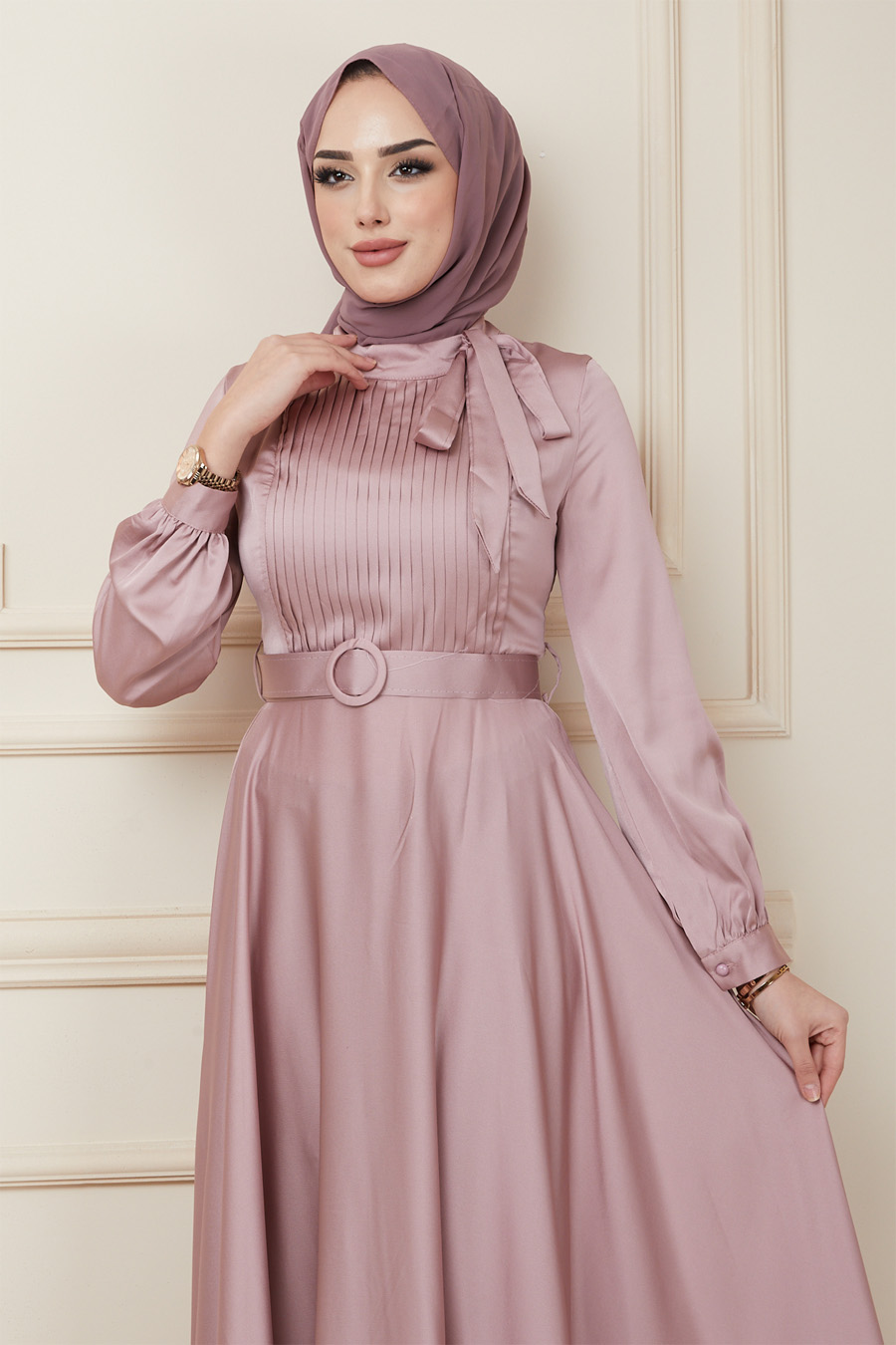 POWDER PINK EVENING DRESS  