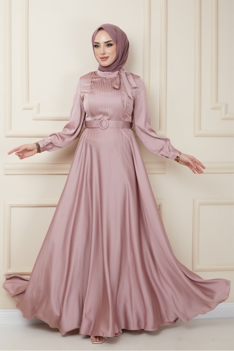 POWDER PINK EVENING DRESS  