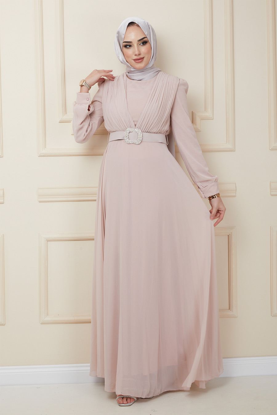 POWDER PNK EVENING DRESS  