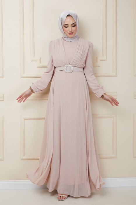 POWDER PNK EVENING DRESS  