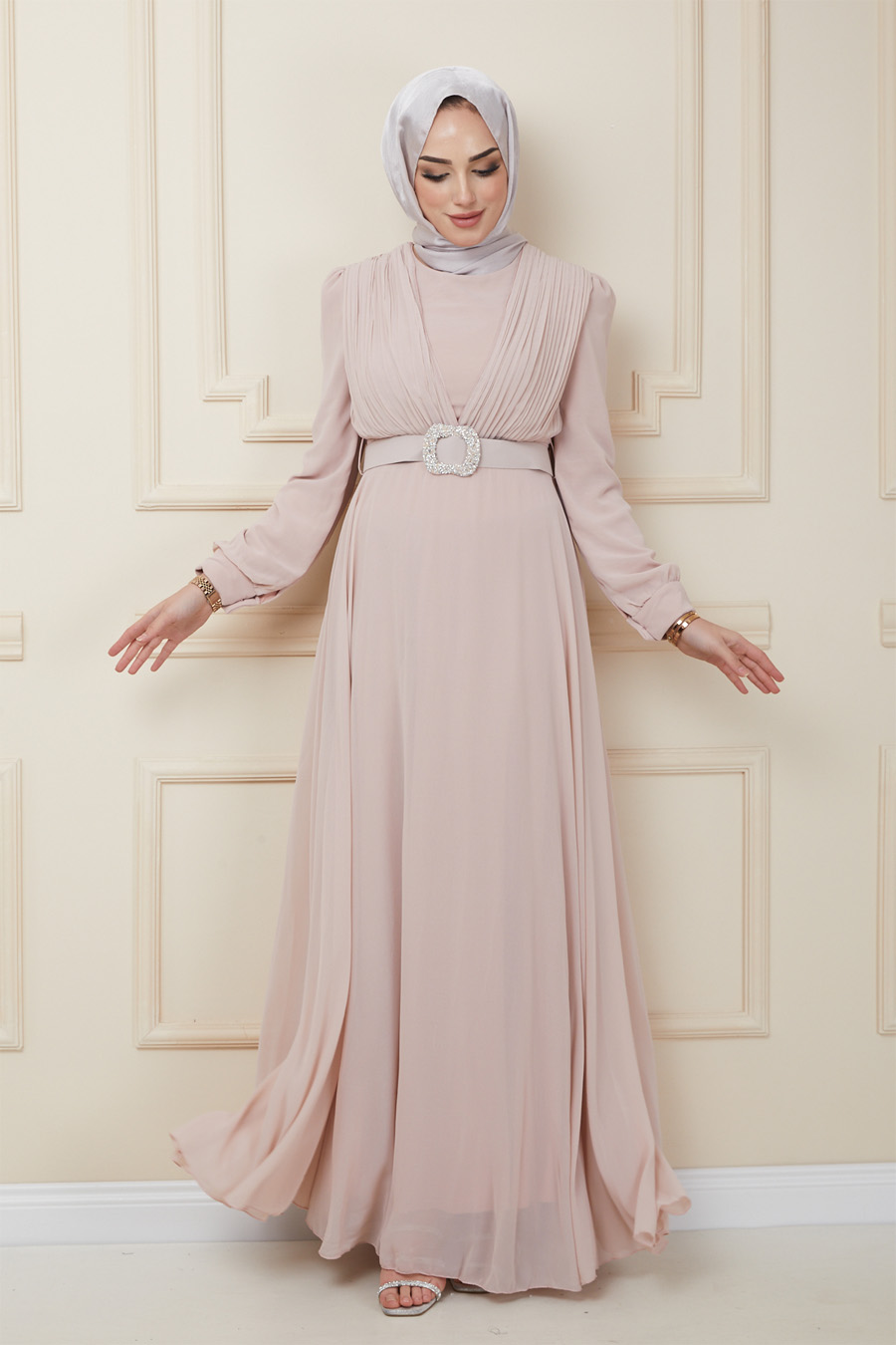 POWDER PNK EVENING DRESS  