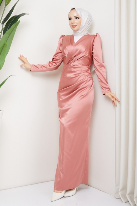 POWDER PINK   EVENING DRESS  
