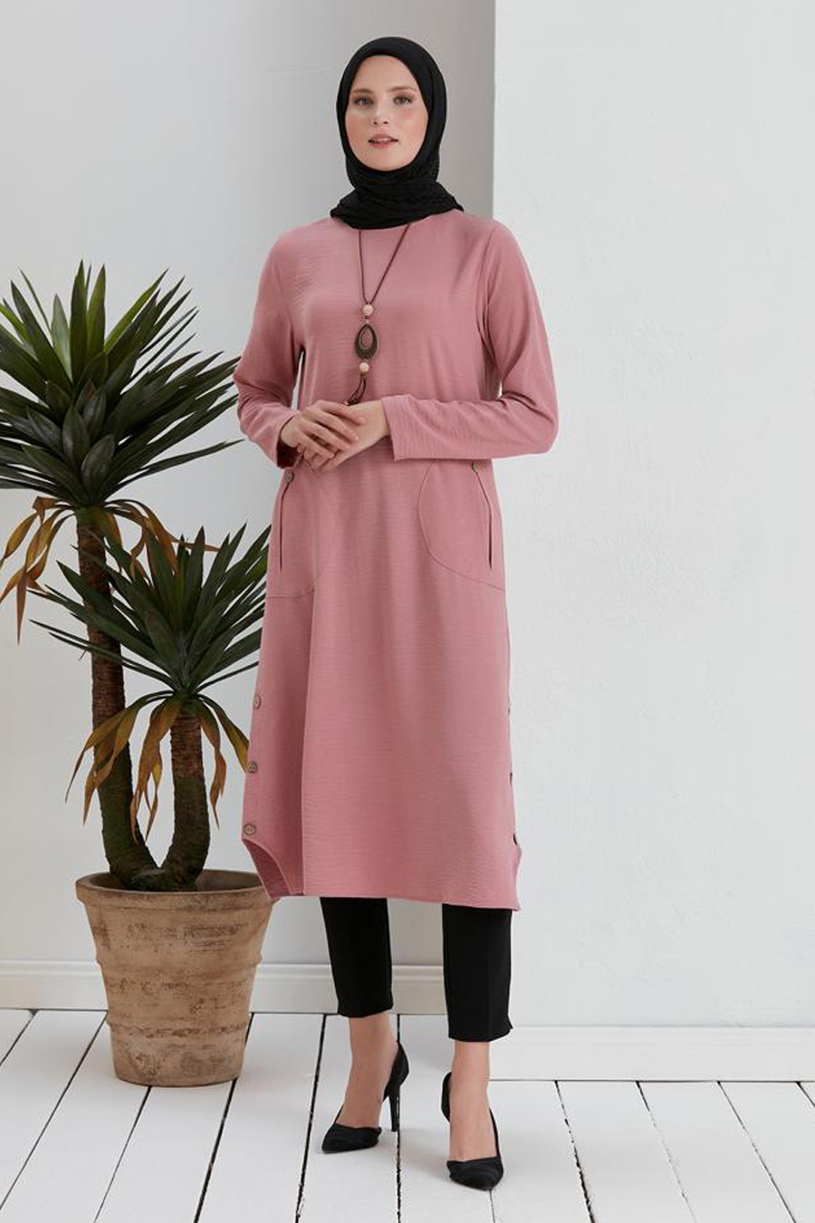 TUNIC - POWDER PINK TUNIC - POWDER PINK