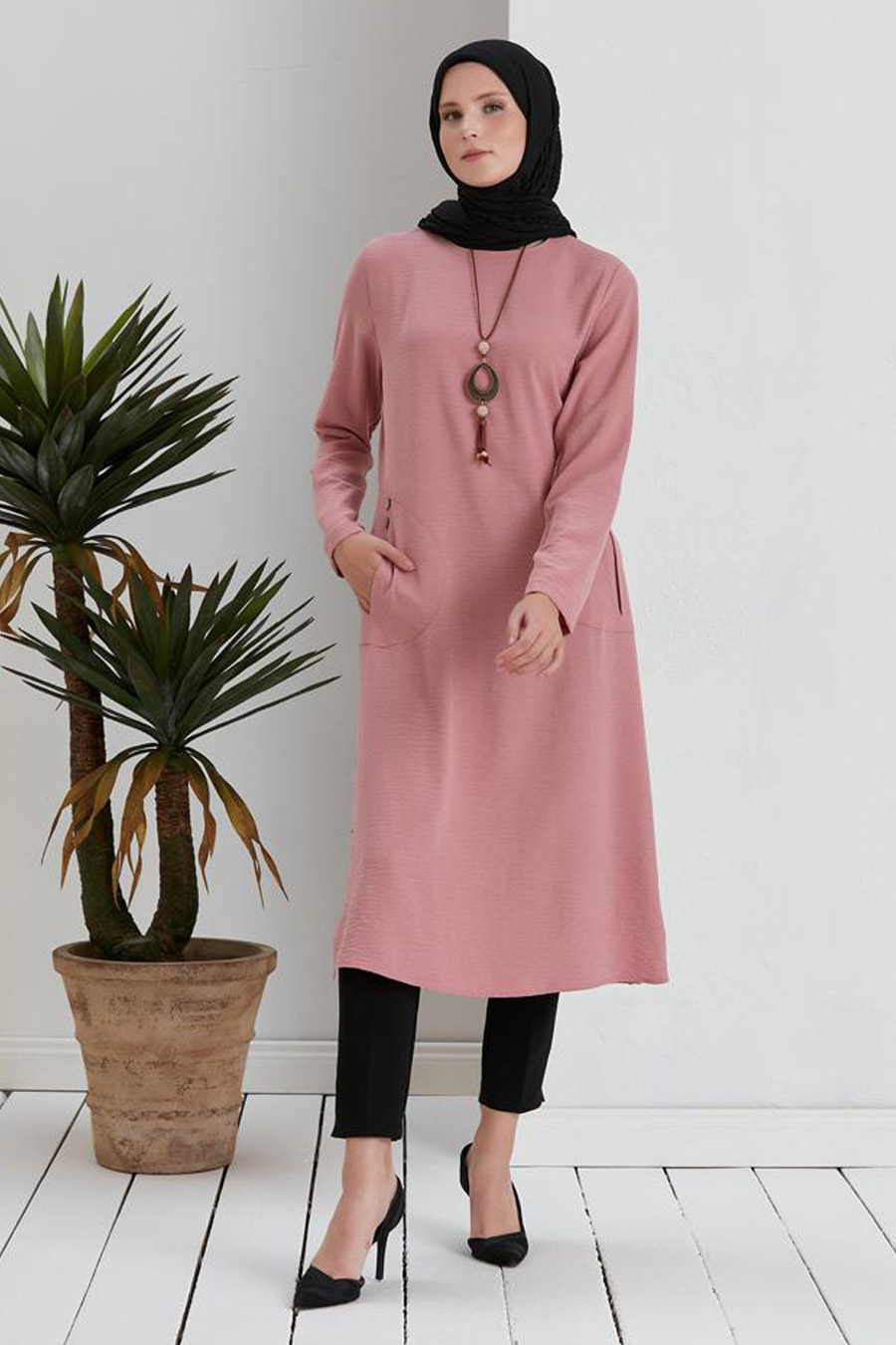 TUNIC - POWDER PINK TUNIC - POWDER PINK
