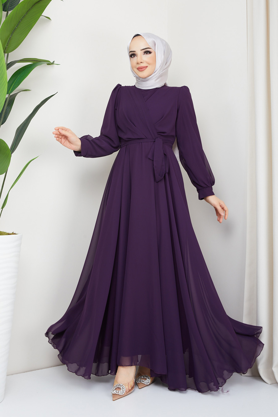 PURPLE EVENING DRESS   PURPLE EVENING DRESS