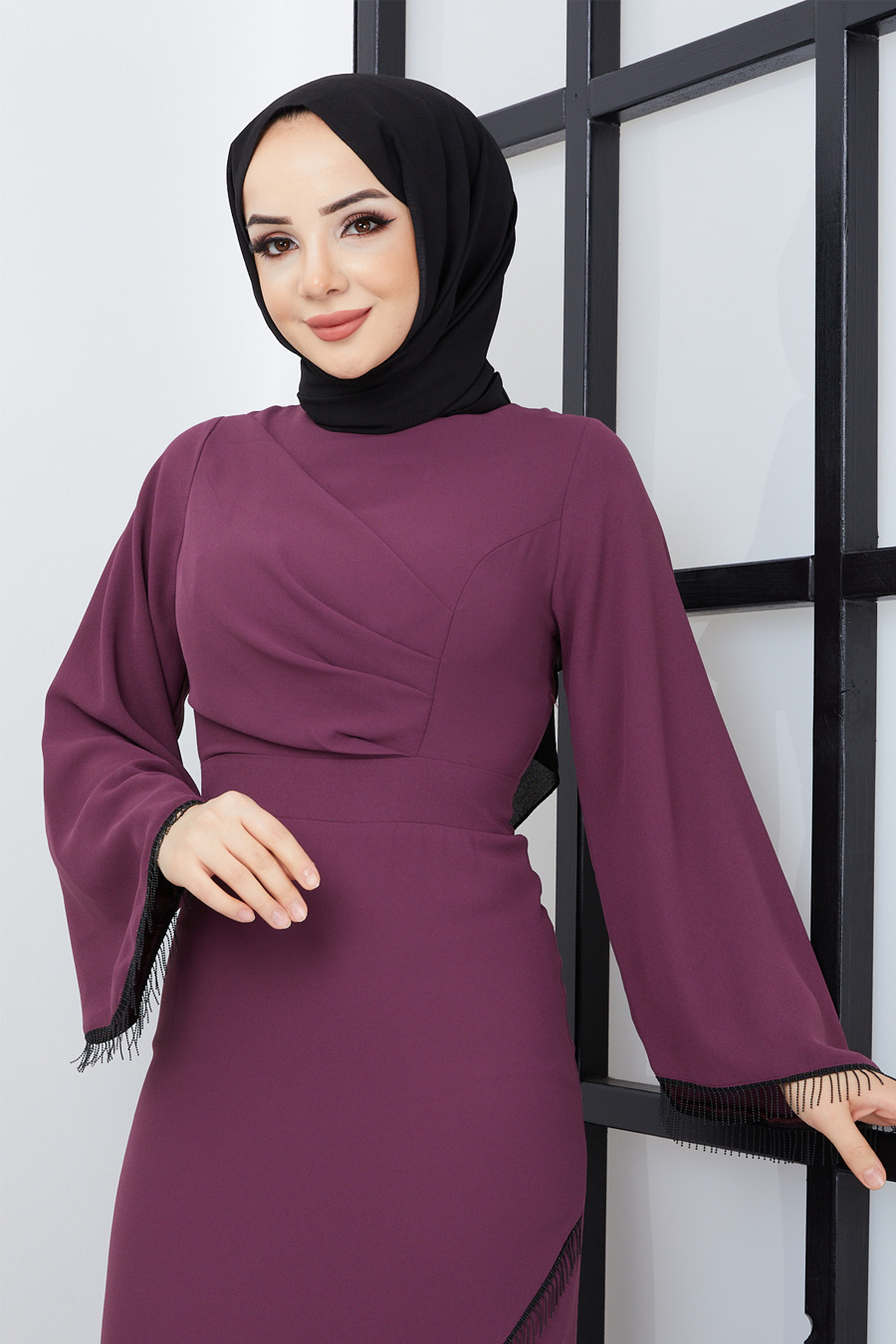 PURPLE EVENING DRESS  