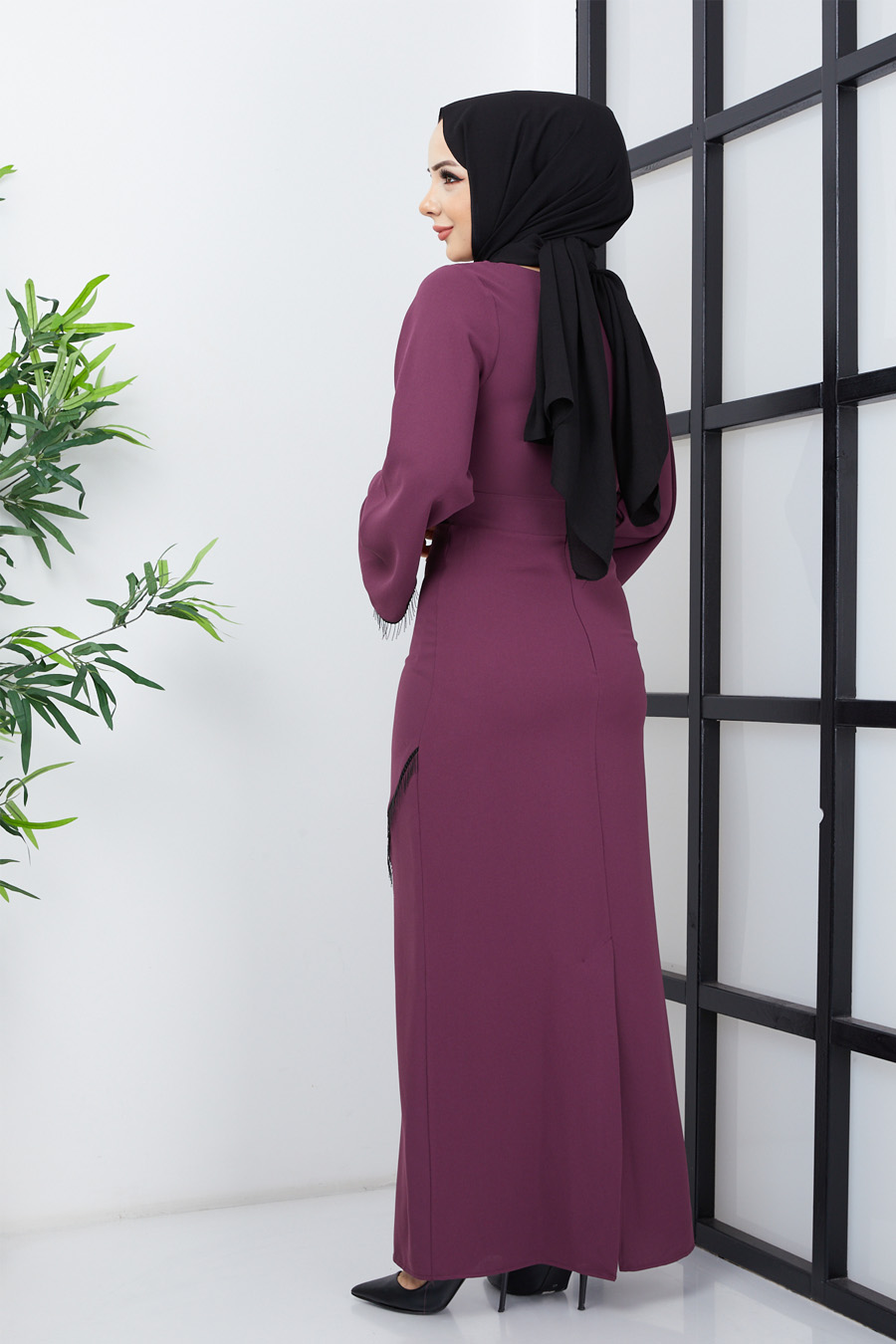 PURPLE EVENING DRESS  