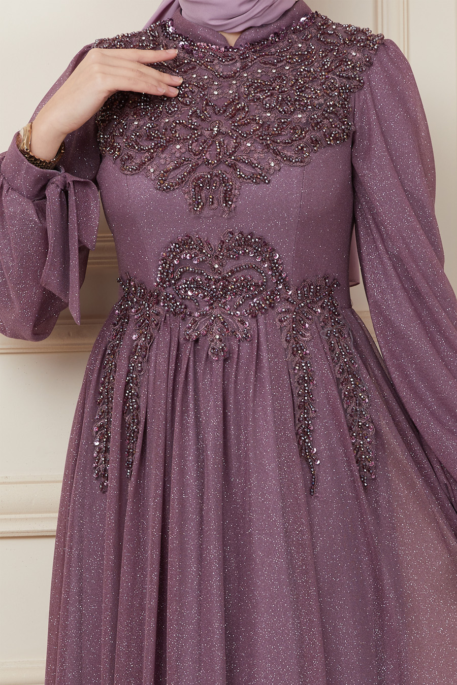 PURPLE EVENING DRESS  