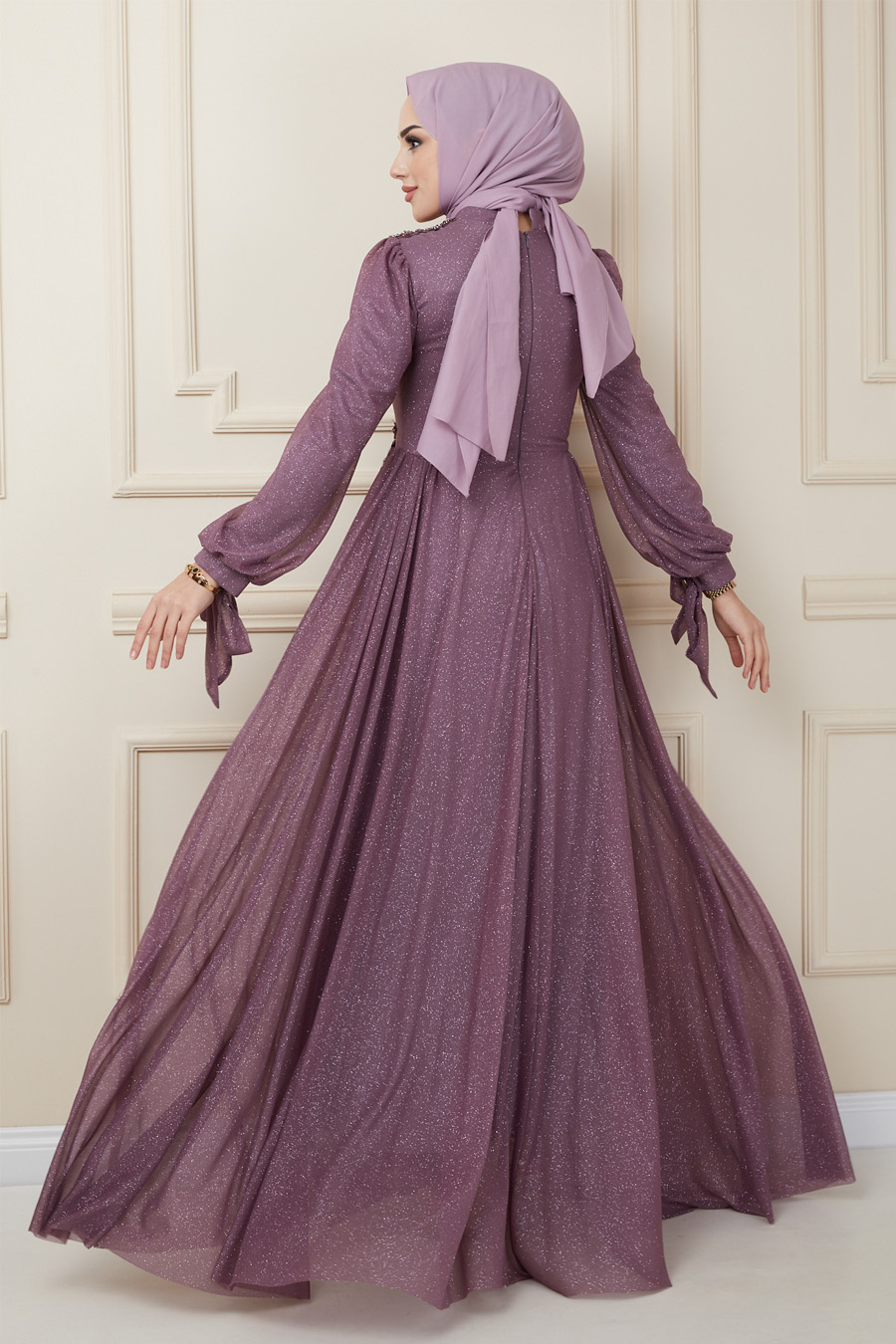 PURPLE EVENING DRESS  