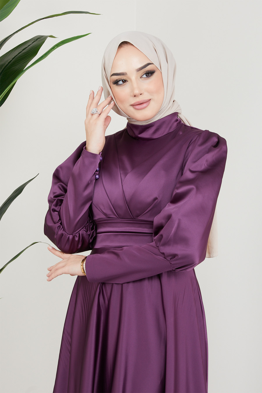 PURPLE EVENING DRESS  