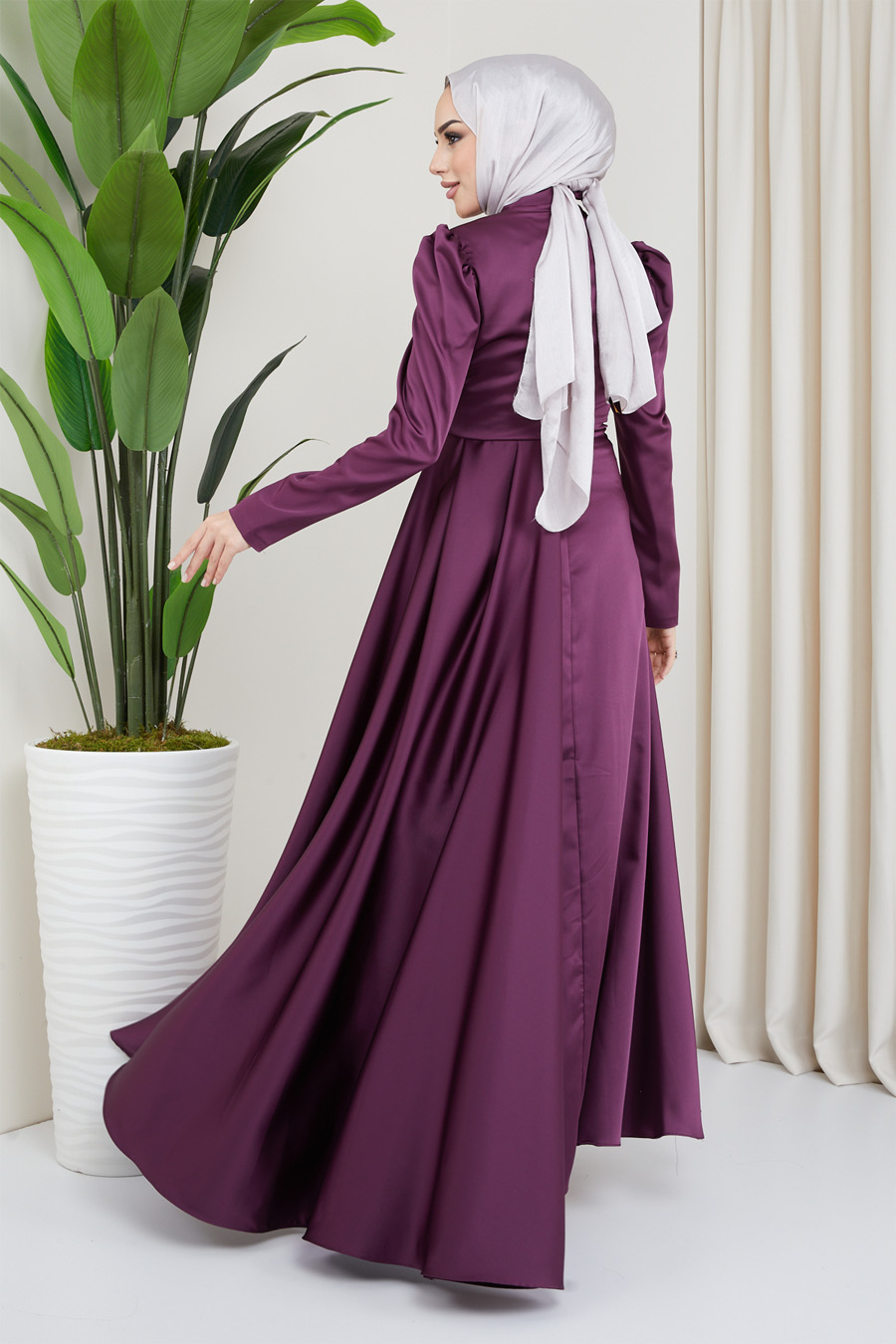 PURPLE EVENING DRESS  