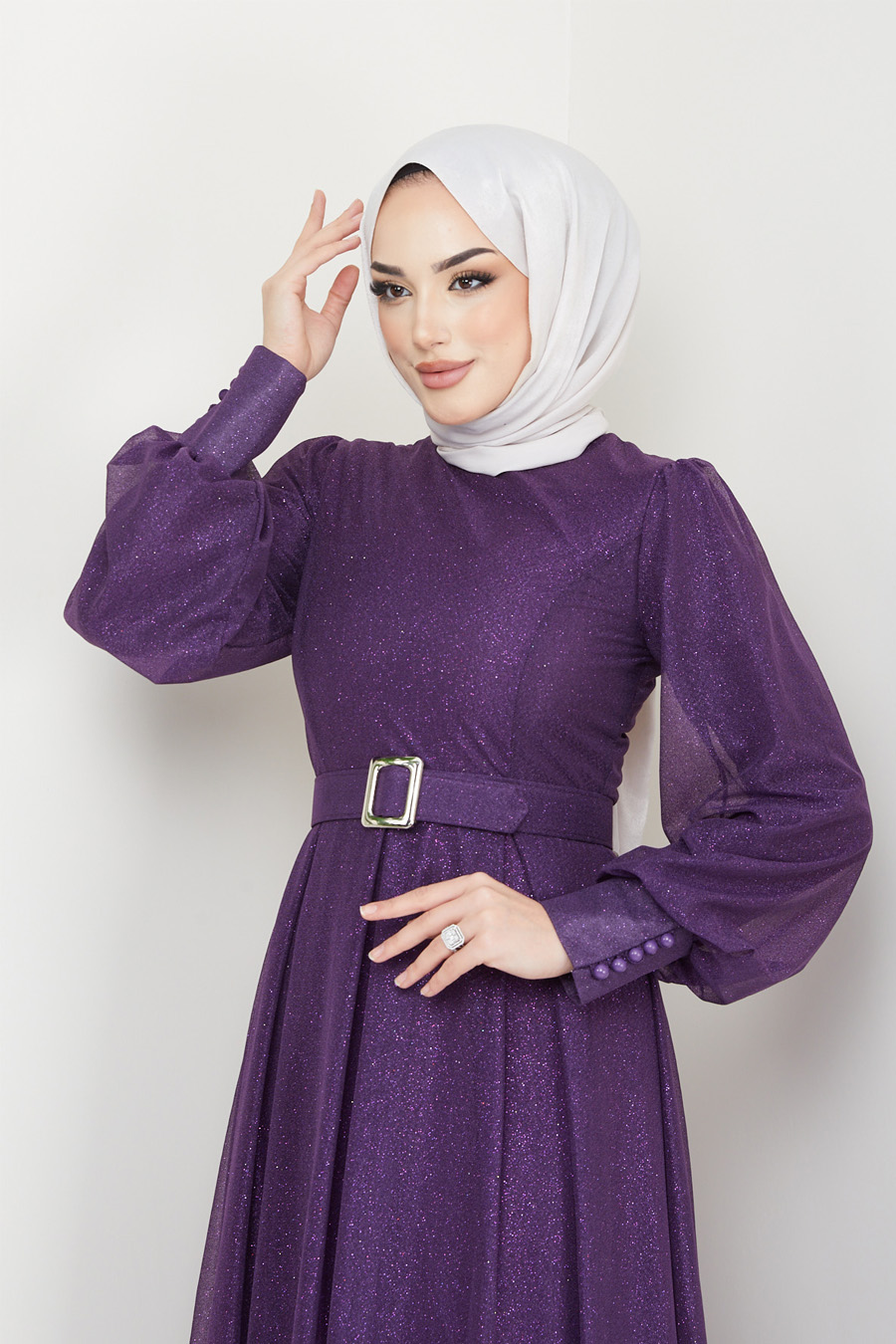 PURPLE EVENING DRESS  