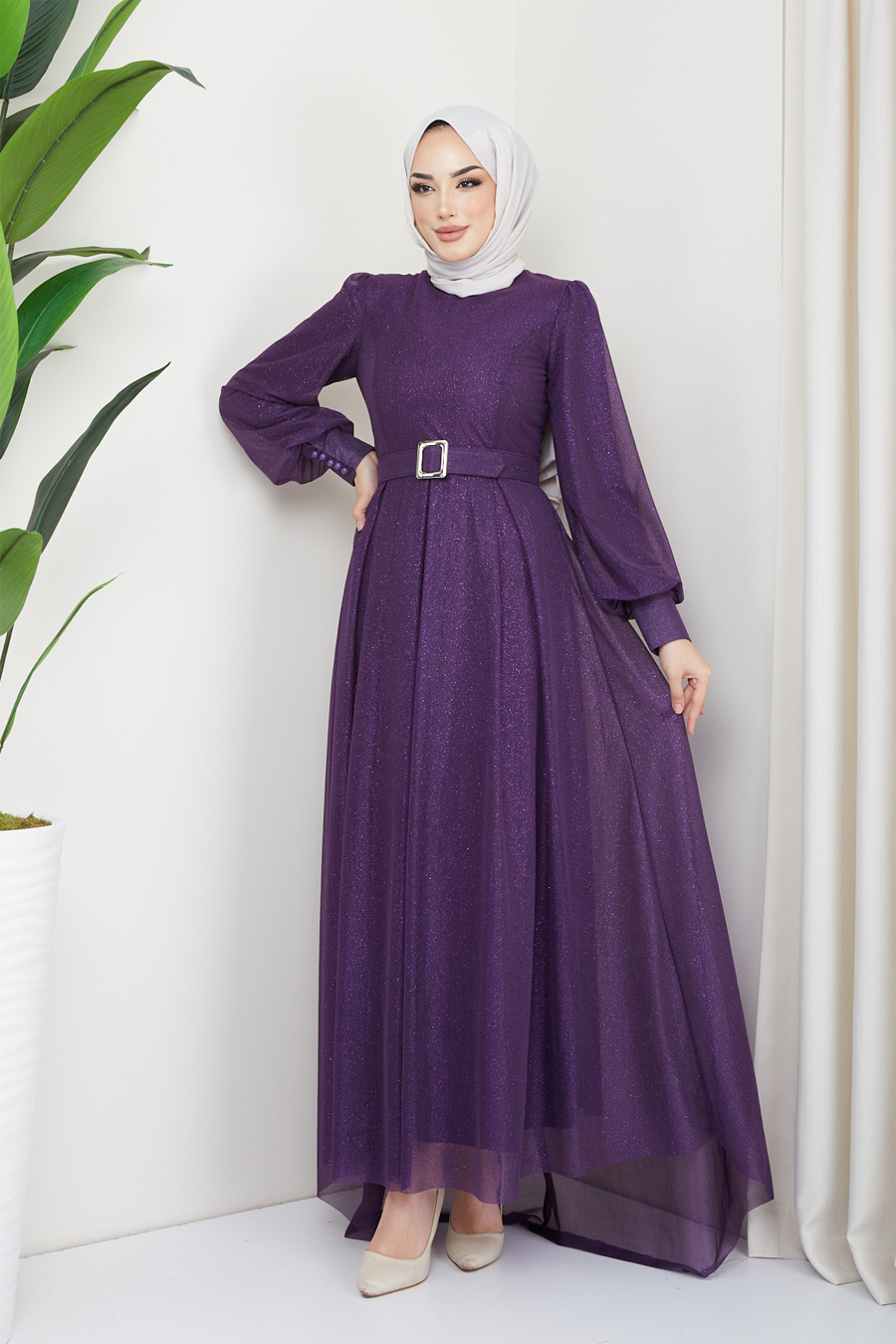 PURPLE EVENING DRESS  