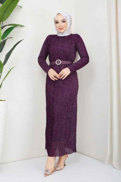 PURPLE EVENING DRESS  