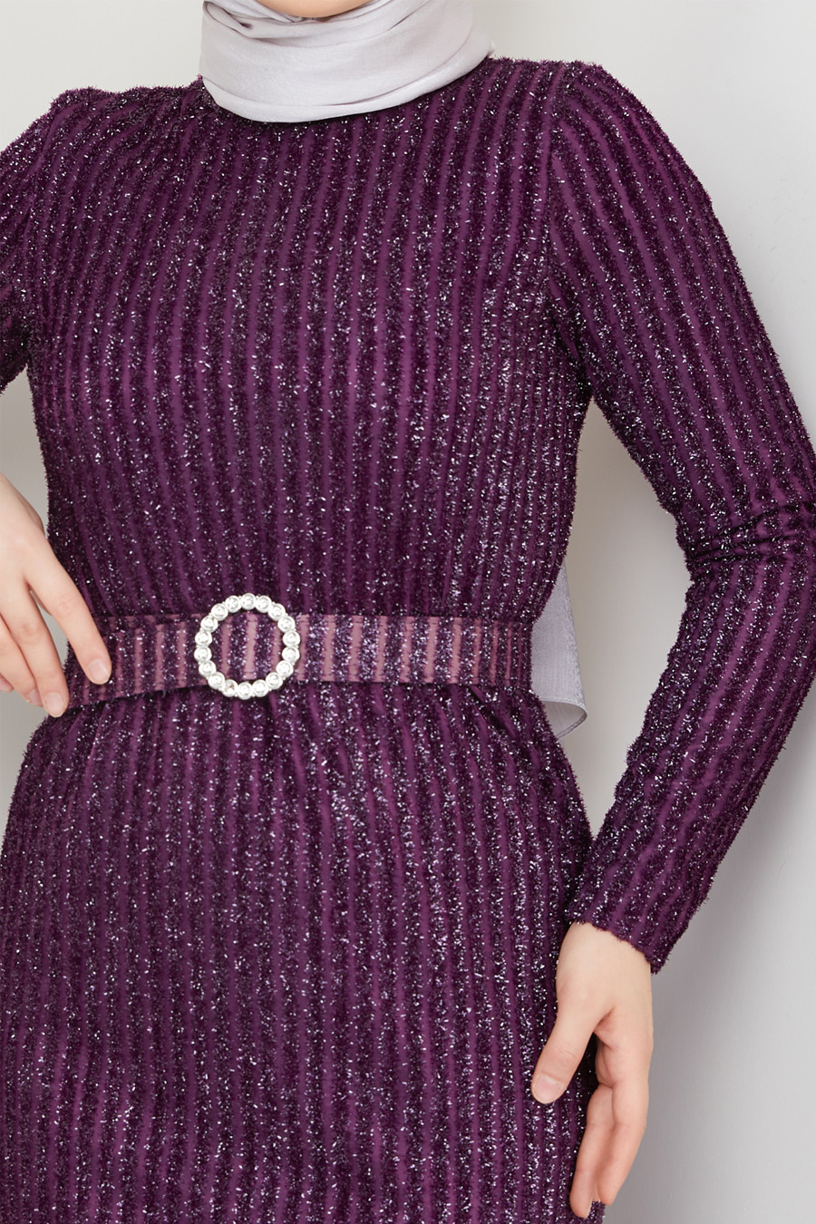 PURPLE EVENING DRESS  