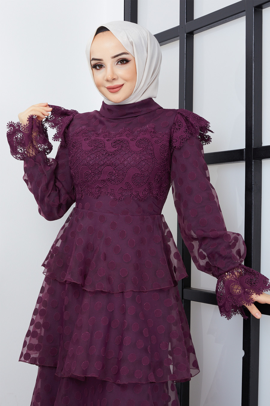 PURPLE EVENING DRESS  