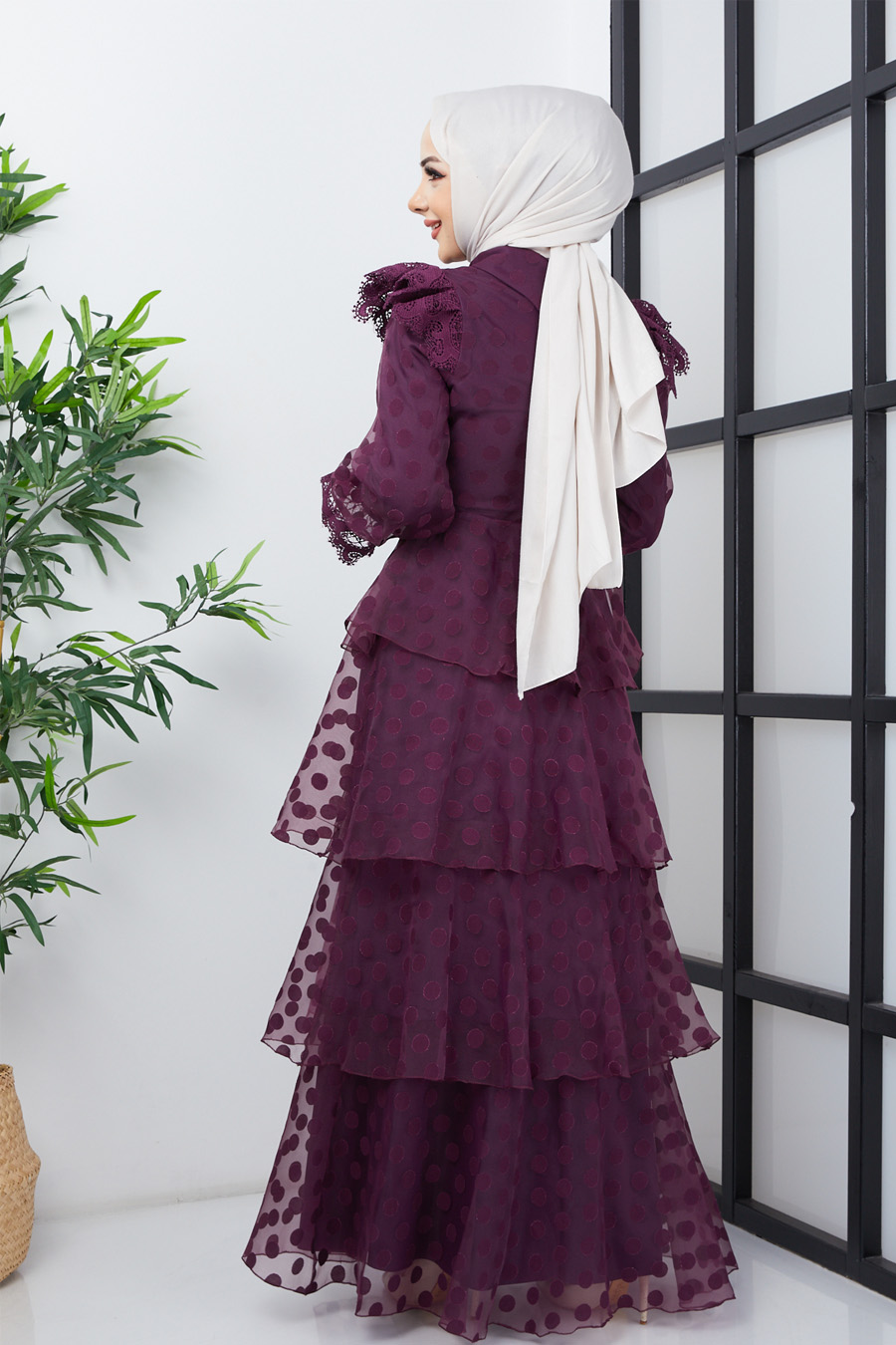 PURPLE EVENING DRESS  