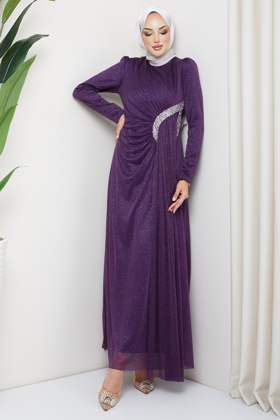 PURPLE  - EVENING DRESS
