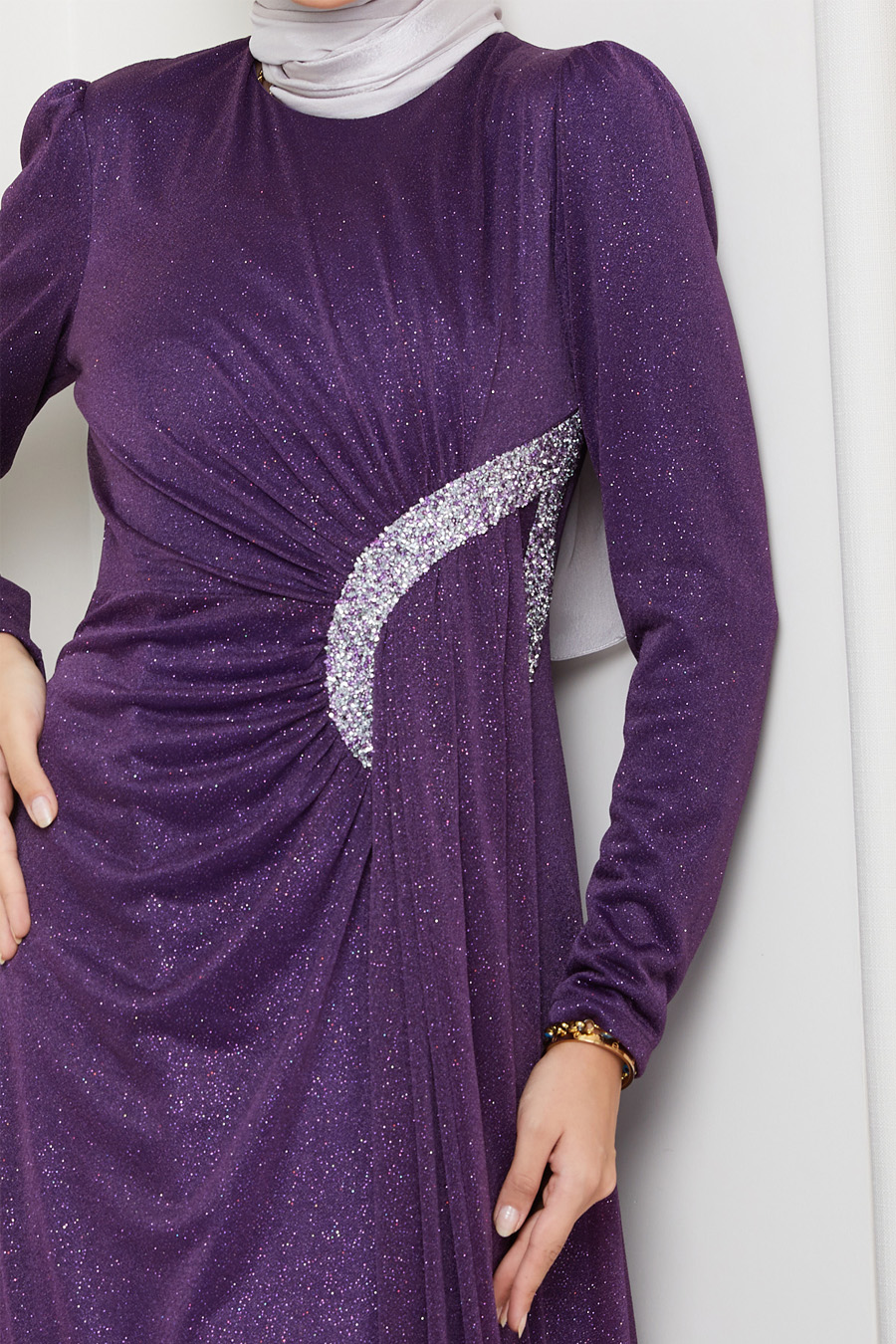 PURPLE  - EVENING DRESS