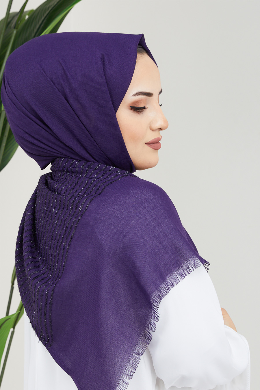 PURPLE -  SHAWL
