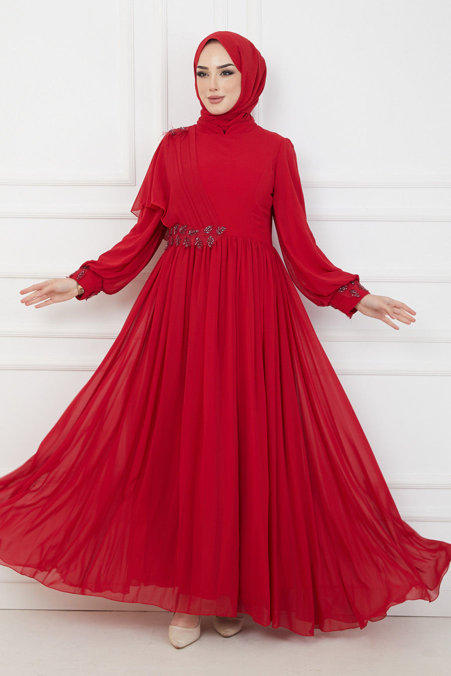 RED EVENING DRESS  