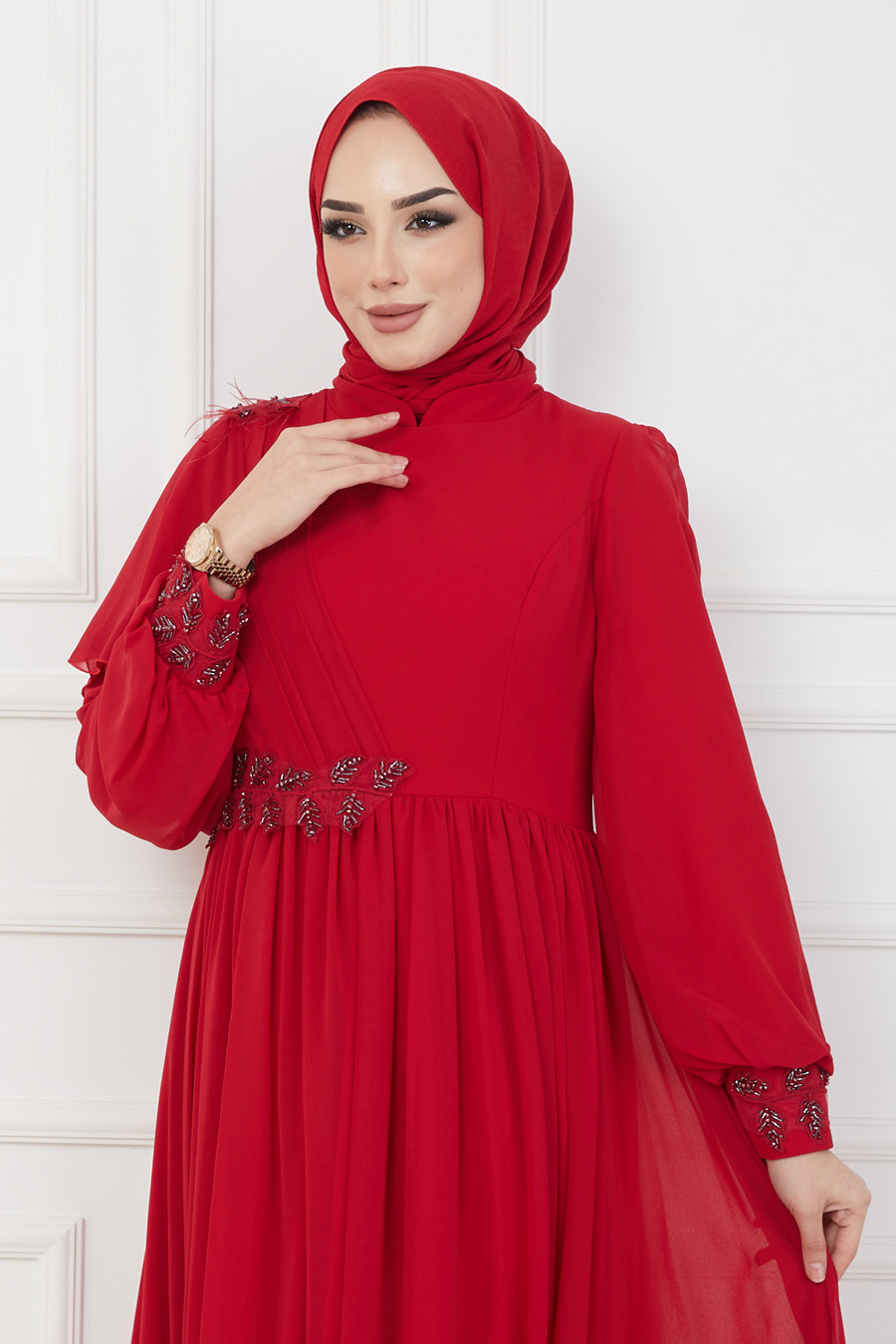 RED EVENING DRESS  