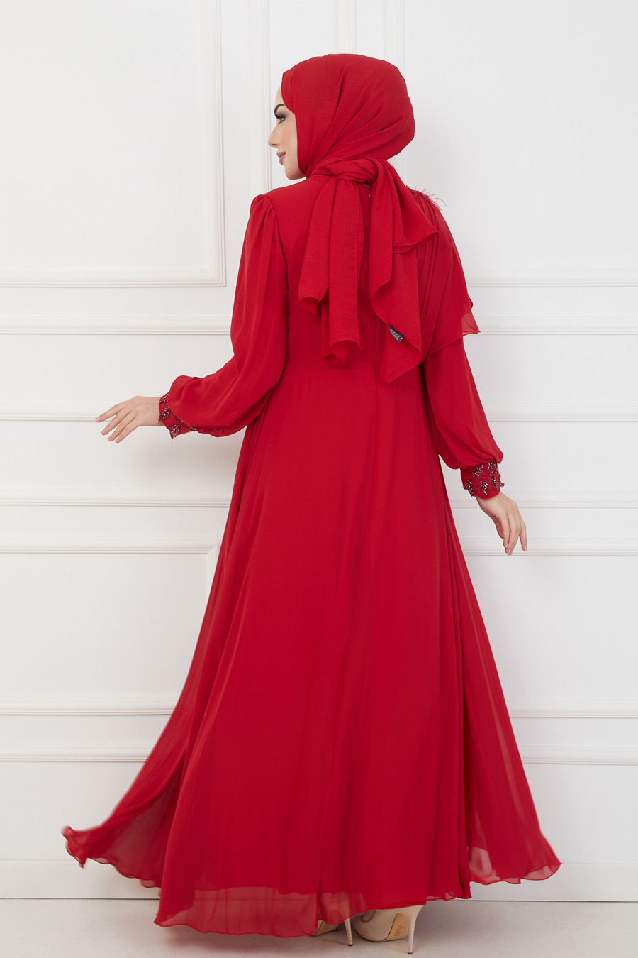 RED EVENING DRESS  