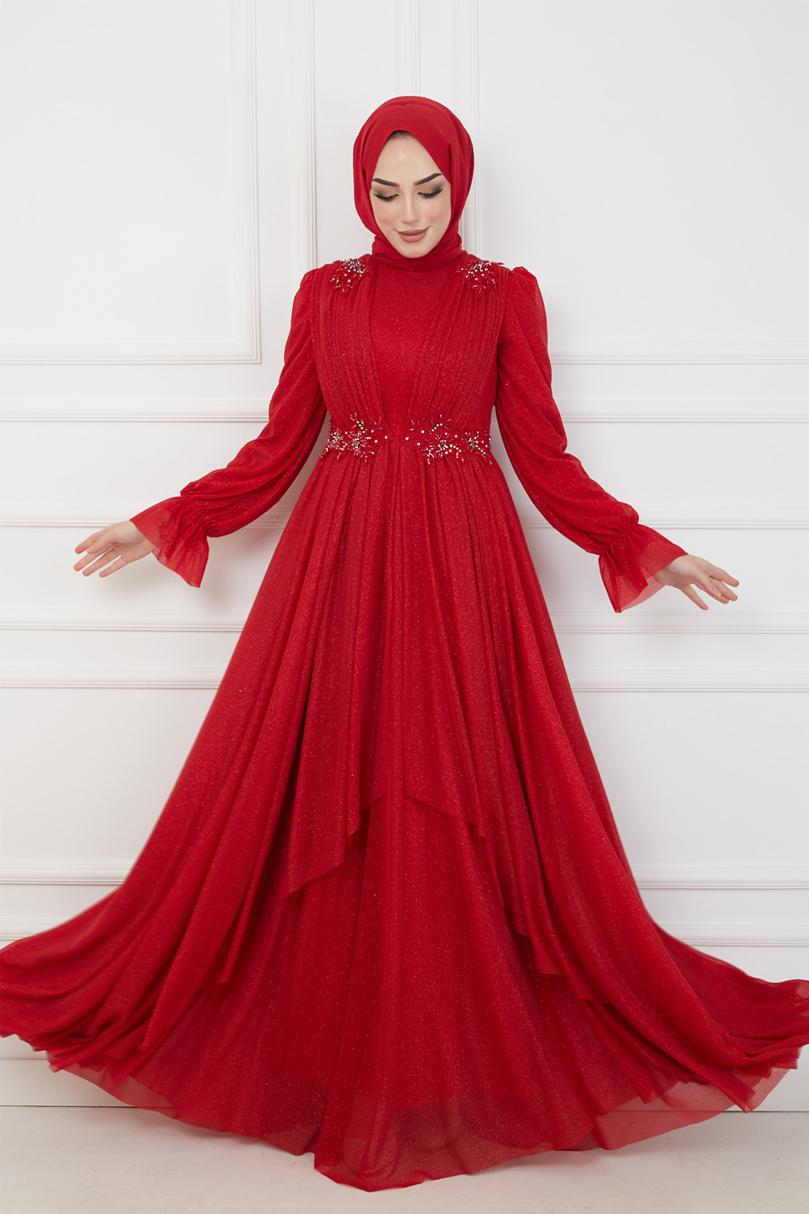 RED EVENING DRESS  