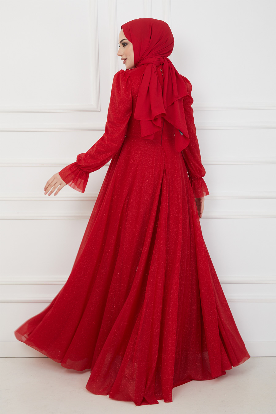 RED EVENING DRESS  