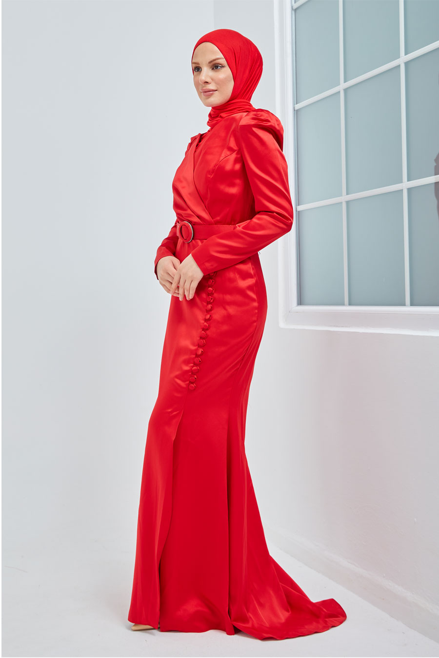 RED EVENING DRESS  