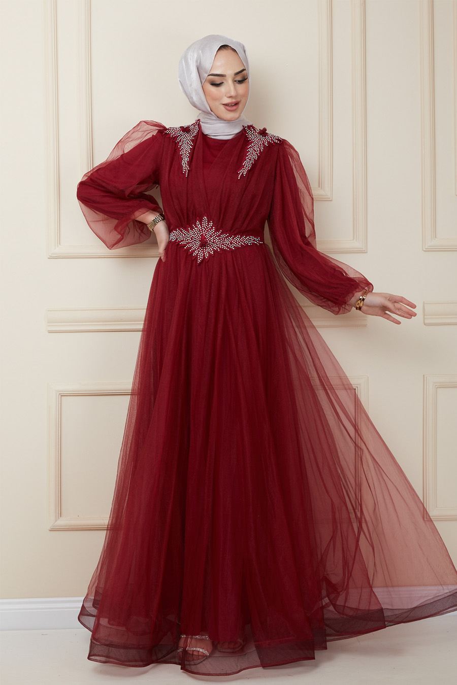 RED EVENING DRESS  