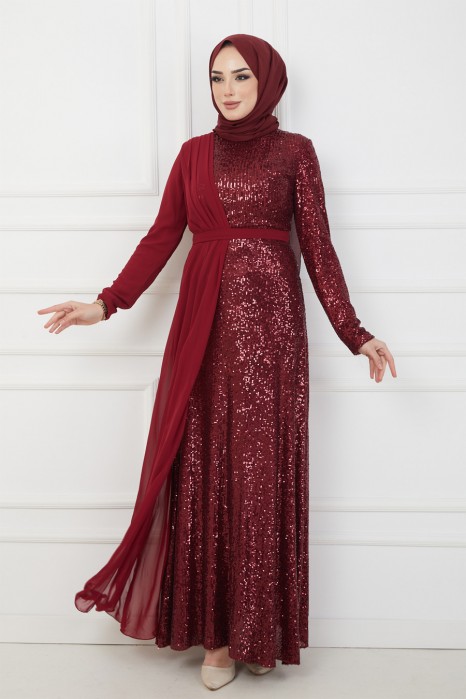 RED EVENING DRESS  