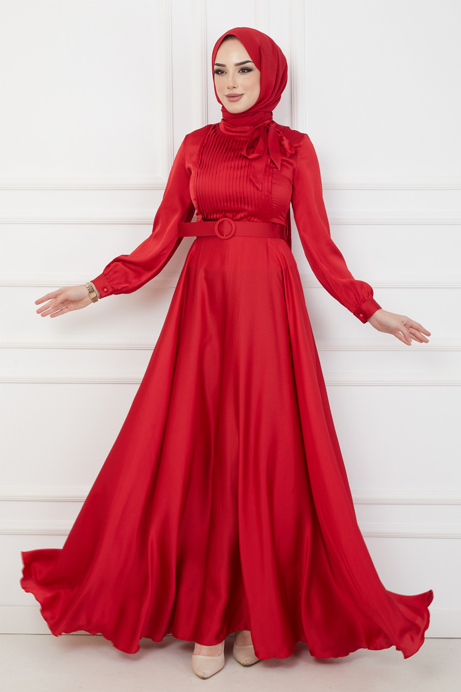 RED EVENING DRESS  