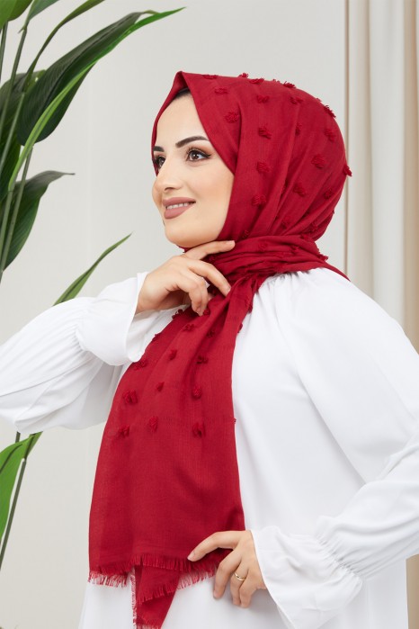 RED   -  SHAWL