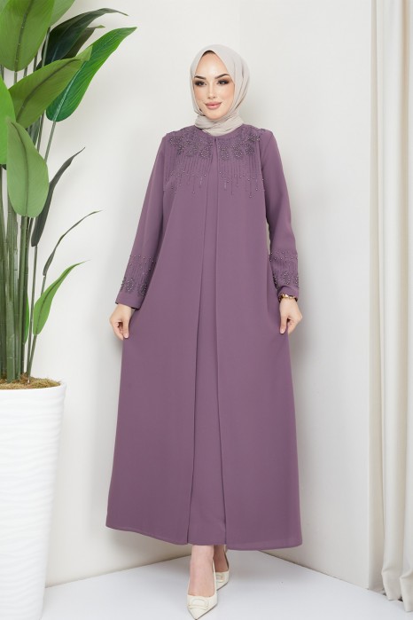 ROSE COLOR EVENING DRESS  