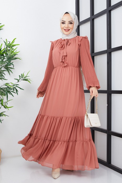 ROSE COLOR DRESS