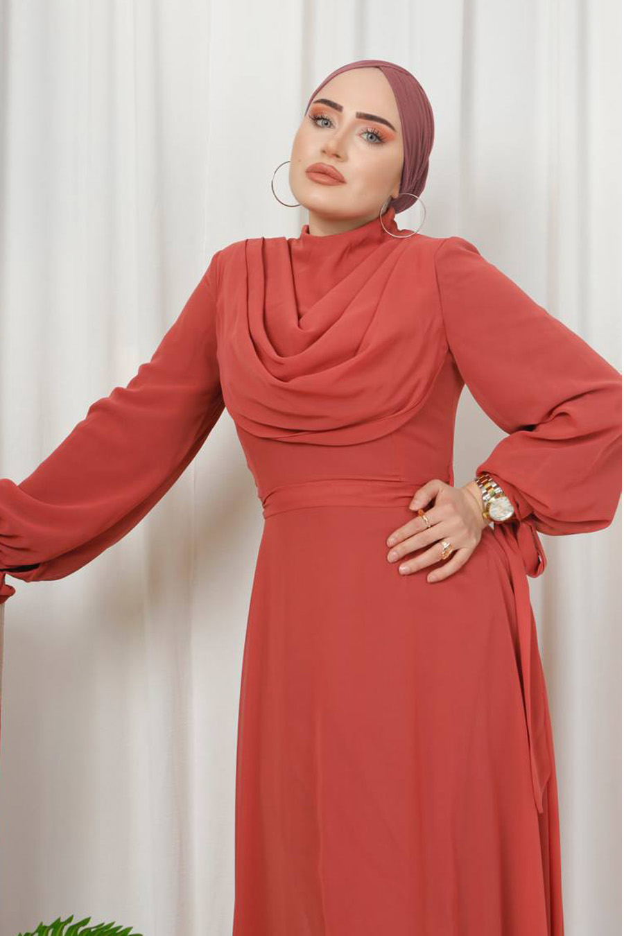 ROSE COLOR   -   EVENING DRESS   ROSE COLOR   -   EVENING DRESS