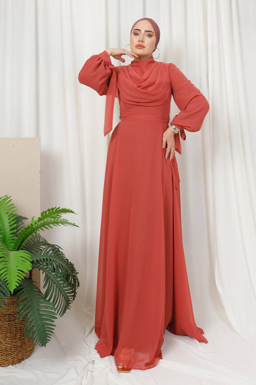 ROSE COLOR   -   EVENING DRESS   ROSE COLOR   -   EVENING DRESS
