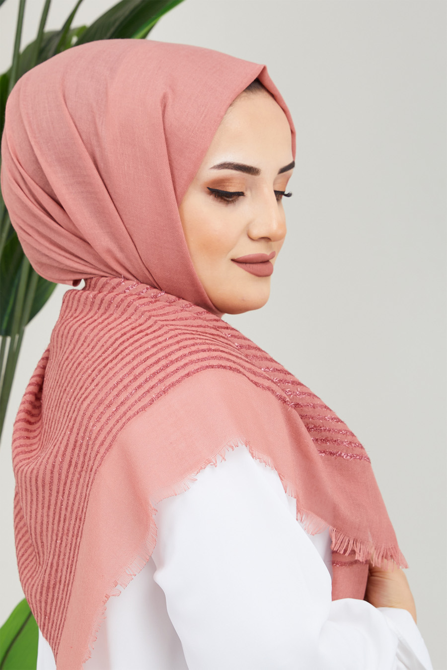 ROSE COLOR  -  SHAWL ROSE COLOR  -  SHAWL