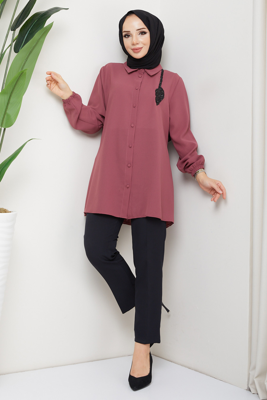 TUNIC - ROSE COLOR   TUNIC - ROSE COLOR