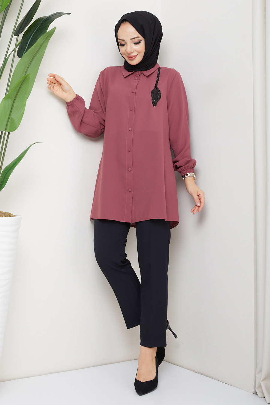 TUNIC - ROSE COLOR   TUNIC - ROSE COLOR