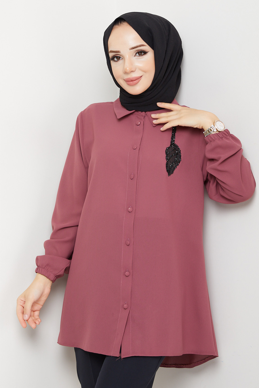 TUNIC - ROSE COLOR   TUNIC - ROSE COLOR