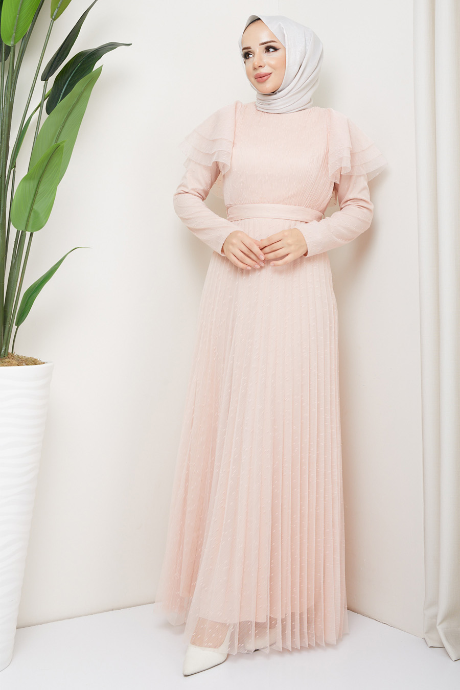 SALMON COLOR    -  DRESS