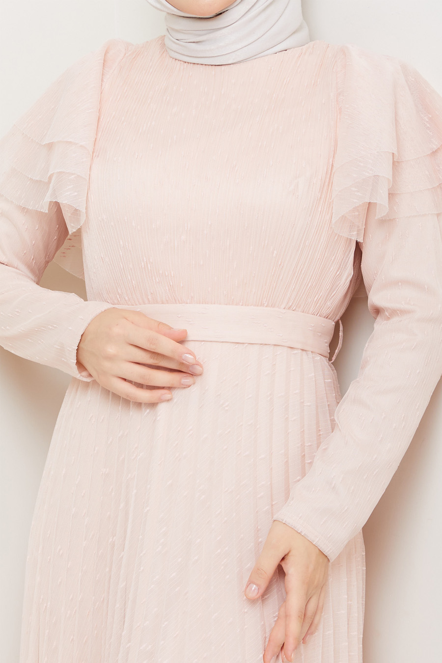 SALMON COLOR    -  DRESS