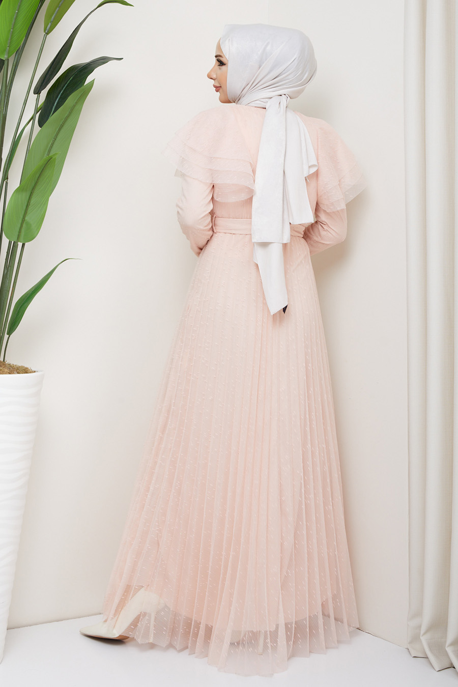 SALMON COLOR    -  DRESS