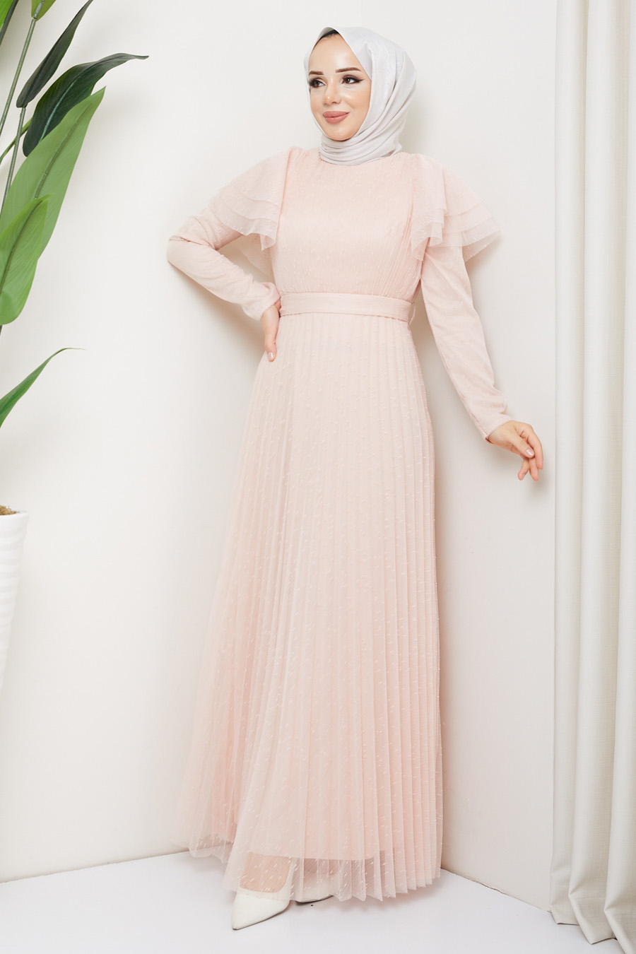 SALMON COLOR    -  DRESS