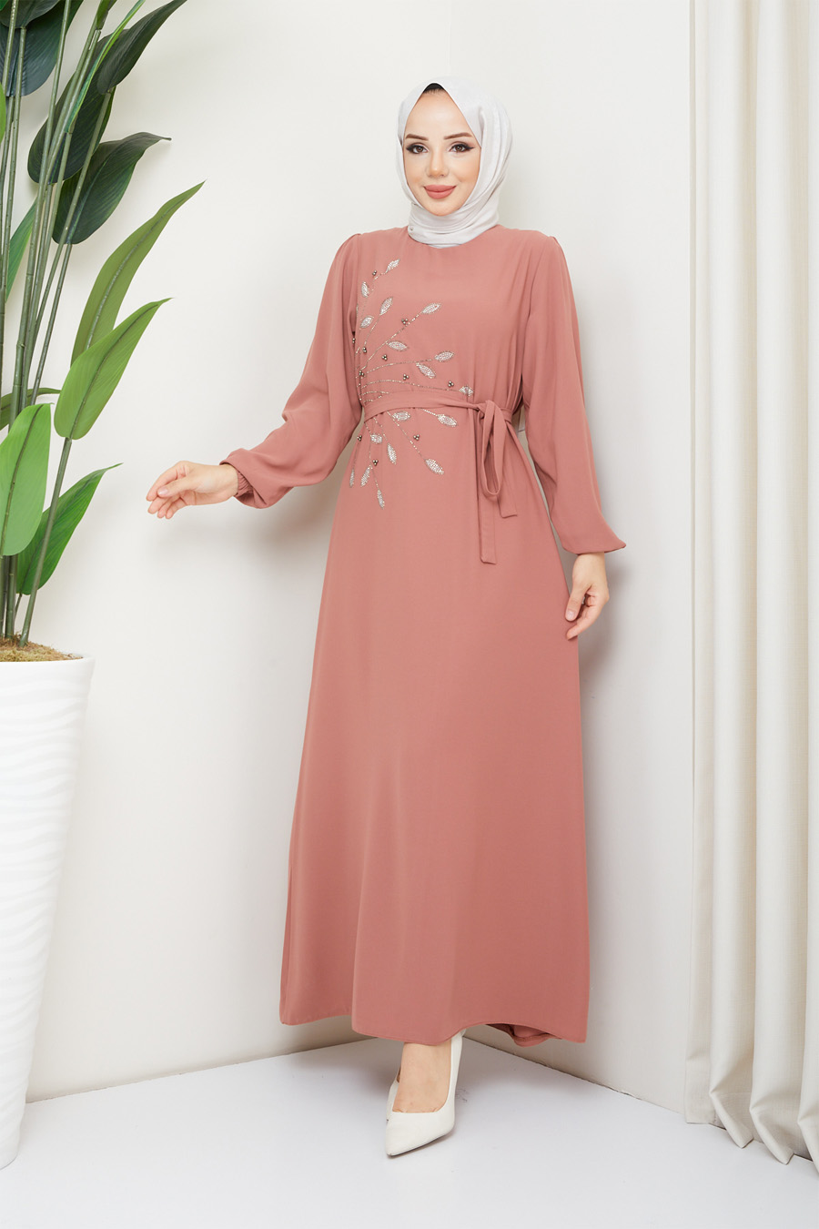 SALMON COLOR   - DRESS