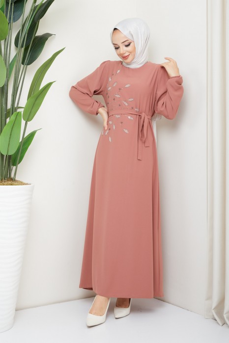 SALMON COLOR   - DRESS