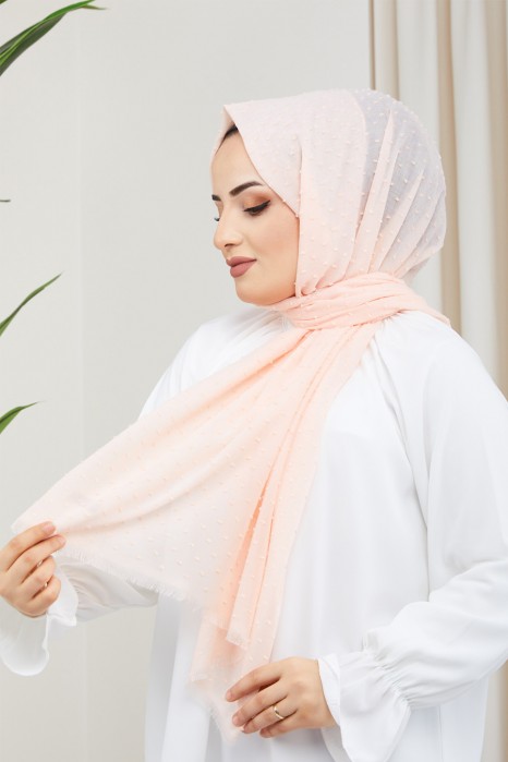 SALMON COLOR  -  SHAWL