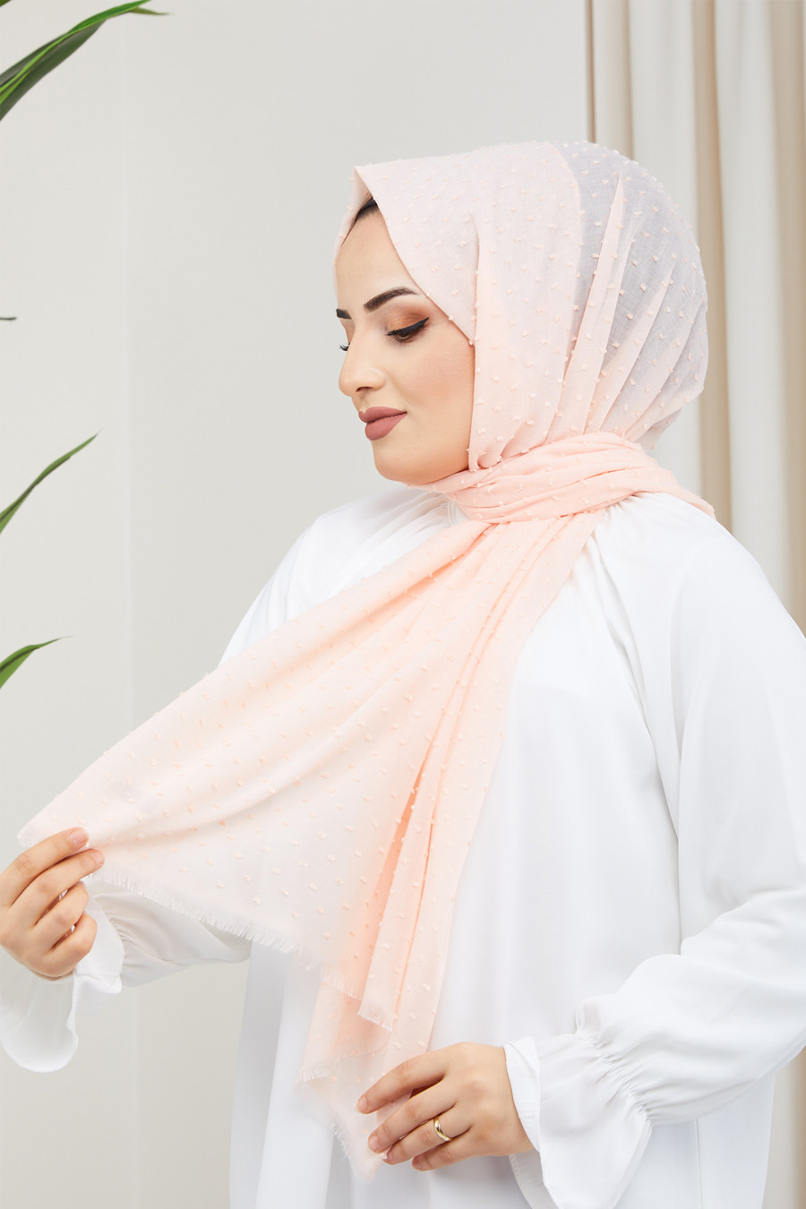 SALMON COLOR  -  SHAWL SALMON COLOR  -  SHAWL